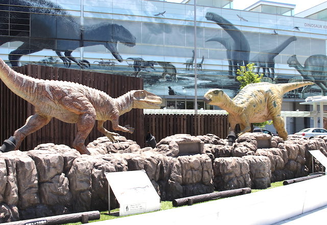 福井駅前恐竜の画像